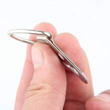 5Set (10pcs/Set) D-Ring Painting Picture Wall Frame Hanger Hanging Hooks +Screw - Silver - View 5