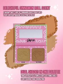 MISSLYN Fluffy Curly Contouring Powder, Pressed Powder, Bronzer, Caramel Bronzer, Face Contour Makeup Kit, Smooth Texture, Long-Lasting, Cool-Toned, Natural Makeup Look - #1 Caramel Swirl - View 6