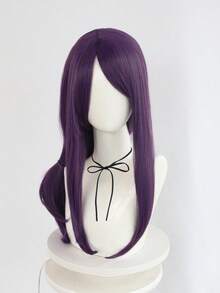 Heat Resistant Chemical Fiber Wigs Daily Wear Women Wigs Sweet Cute Wigs Prom Party Wigs Natural Hair - 紫色 - 查看 2