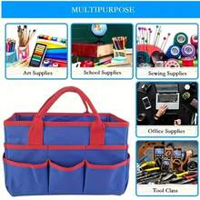 Large Capacity Multi-Functional Cleaning Tool Organizer Bag Durable Crossbody Tool With Multiple Compartments, Mixed Colors For Home & Outdoor Use, Cleaning Accessory, Sturdy Construction,Christmas Gift