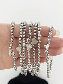 New Classic A-Z Heart Initial Bracelet Women Handmade Bead Bracelet For Women Jewelry Gift
