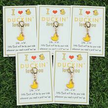 1件/3件/5件/10件可爱小黄鸭钥匙扣，可爱钥匙扣，钥匙扣吊饰，男女通用钥匙扣配件礼物，生日、婚礼、派对、毕业典礼、圣诞节和感恩节的完美之选！万圣节配饰教师节包袋挂绳，带身份证夹，汽车配饰，包袋吊饰 - 黃色 - 查看 17