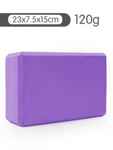 1pc Yoga Block - Latex-Free EVA Foam - Soft Non-Slip Surface Slanted Edges Yoga, Pilates, Meditation - Foam Yoga Brick Set For Stability, Balance, Deepening Stretches In Yoga Accessories