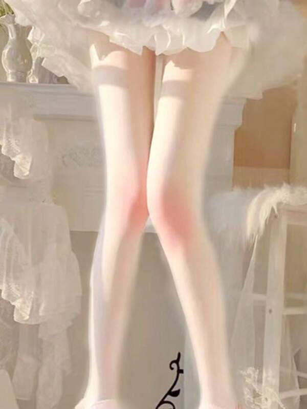 Gradient Knee Socks – Pure & Sensual Japanese Lolita Style Stockings | Breathable Summer Pantyhose With Flared Cut Sexy Lingerie