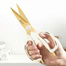 2 buc foarfece de bucătărie și curățător de legume, oțel inoxidabil cu mânere din silicon antiderapante, multifuncționale pentru carne și păsări de curte, mașina de spălat vase, tăiere și utilizare convenabile, material durabil, cadou excelent