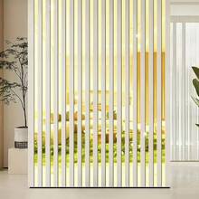 10pcs Self-Adhesive Long Stripe Mirror Wall Stickers, 1.18*13.78 Inches(3*35cm) D Removable, Cut Acrylic Frameless Mirror Decorations For Home Living Room Bedroom DIY Decoration (Silvery/Golden/Black)