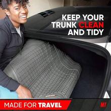 Premium FlexTough All - Cargo Liner U2013 Traction Grips Design, Heavy Duty Trimmable Trunk Liner Car Truck SUV, Black OF - 985 - BK - Gray - View 7