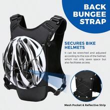 USA - Chaleco de hidratacin, patente, mochila pectoral ligera con bolsa de agua de 2.0 l para senderismo, correr, ciclismo, carreras, maratn para hombres y mujeres - Negro v2 + Estándar - Ver 4