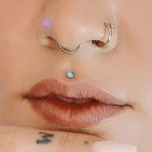 12Pcs Glass Stretching Kit With Rubber O-Rings For Body Piercing - 藍晶 - 查看 2