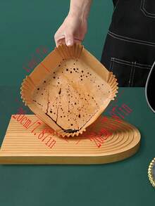 Air Fryer Paper Liners, Paper Air Fryer Liners, Non-Stick Baking Paper, Square/Round Air Fryer Mats, Baking Tools, Kitchen Gadgets, Kitchen Accessories, Suitable For Frying, Baking, Cooking, Grilling And Microwaving