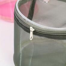1 Stück große Kapazität Multifunktions Garn Aufbewahrungstasche & 14 Stücke Nähzubehör - tragbare Cut Out Aufbewahrungsbox mit Griff und Zugseil, runde Eimer Design platzsparende Reisetasche, DIY Nähwerkzeug Set - Boho - Übersicht 5