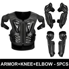 Armadura de motocicleta Rodilleras Coderas Protección para ciclismo Armadura corporal de motocicleta Equipo de protección de motocicleta con coderas y rodilleras Armadura para motocross Protector de espalda y pecho Accesorios para ciclismo Artículos esenciales para montar para mujeres y hombres Regalo para jinetes - Multicolor - Ver 2