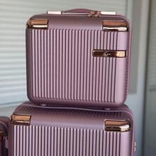 Carry-On Luggage Kit + Toiletry Bag, High Quality, 4 Double Wheels 360 Degree Rotation/ Travel Suitcase - 乾枯玫瑰色 - 查看 6