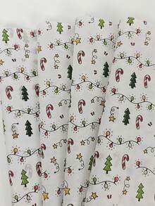 5/10/20 Pieces Of Christmas Light Pattern Thin Paper, Color (White), Christmas Tree, Candy, Stars -19.69 Inches * 13.78 Inches, Handmade Packaging Paper, Easy To Protect Items, Gift Box Filling, Party Decoration - Christmas Style Design, Durable Packaging, Holiday Packaging, Holiday Decoration, Party Packaging, Wedding Packaging, Gift Packaging, Essential Packaging Paper, Halloween, Christmas, Carnival