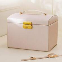 Lushhub Lockable Travel Jewellery Box With Drawer - Default - View 4