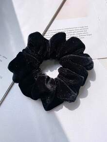 6个装休闲百搭简约纯色发圈，发绳马尾辫头饰发带橡皮筋美妆家居发饰节日配饰 - 彩色 - 查看 7