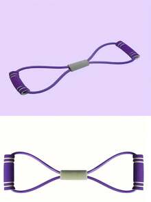 Banda de resistencia en forma de 8 + 4 bandas de resistencia con pedal de tubo, bandas de resistencia para gimnasio en casa - 4 cuerdas elásticas de tracción, bandas de resistencia, para entrenamiento de Body completo, equipo de ejercicio abdominal - mejora la fuerza y la flexibilidad, adecuado para abdominales, fitness, estiramiento corporal