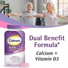Caltrate 600 Plus D3 Plus Minerals Calcium And Vitamin D Supplement Tablets, Bone Health And Mineral Supplement For Adults - 165 Count - Flavor NameA - View 2