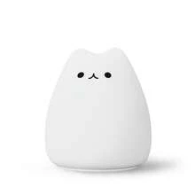 Luz nocturna de gato, lámpara nocturna linda, luces táctiles de gato de silicona esponjosa y portátil, regalo para cumpleaños y Navidad - gato - Ver 13