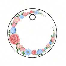 100 个装定制圆形婚礼标签（1.5 英寸/2 英寸/2.5 英寸/3 英寸/3.5 英寸），带绳，圆形标签，印刷婚礼回礼标签，感谢您与我们一同庆祝。 - 3 Inches(100pcs) - 查看 5