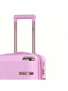 High Quality Carry-On Suitcase, 4 Double Wheels, 360 Degree Rotation, 9kg - Baby Pink - View 2