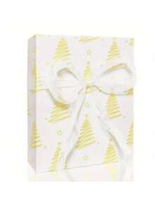 1/5 pièces - Papier cadeau élégant avec sapin de Noël et étoile dorés - Emballage cadeau de luxe pour les fêtes, convient pour Noël, Nouvel An, fêtes - Décoration dorée haut de gamme - Idéal pour l'emballage de cadeaux et l'artisanat, l'emballage des fêtes, texture floquée, matériau de haute qualité, essentiel pour les organisateurs de fêtes, décorations de Noël, pyjamas de Noël, cadeaux de Noël, décoration de Noël
