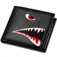 Men's Compact Wallet With Money Clip - Stylish Cartoon Design Multi-Card Holder & Coin Purse Black For Men Money Wallet Mini Wallet Purse Wallet Small Wallet Men Wallet Leather - Black - View 6