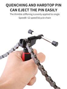 TOSUOD Herramienta portátil de acero inoxidable para romper cadenas de bicicleta - Fácil remoción de cadenas de bicicleta de montaña, mango ergonómico negro para reparación rápida, compacta y diseñada para largos recorridos, para uso de todos los ciclistas, herramientas de bicicleta, construcción