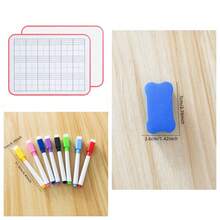 22.5*30cm One Side Of The Field Grid One Side Of The Blank Writing Board Special Double-Sided Drawing Board Home Desktop Erasable Small Whiteboard