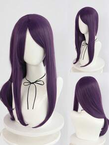 Heat Resistant Chemical Fiber Wigs Daily Wear Women Wigs Sweet Cute Wigs Prom Party Wigs Natural Hair - 紫色 - 查看 1