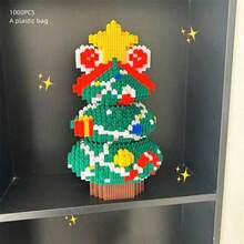 Zestaw klocków świątecznych 2025, odpowiedni dla dorosłych i nastolatków, prezenty na Wielkanoc, Halloween i Boże Narodzenie, gry imprezowe, wystrój biura i domu, rękodzieło DIY, kreatywne zabawki łączące