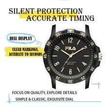 Relógio esportivo FILA Quartz – Relógio de pulso moderno estilo mergulhador, visual casual à prova d'água, design esportivo para homens e mulheres, uso diário e opção de presente - Tamanho Único - Ver 5