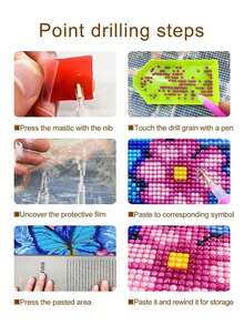 1 pièce Peinture de diamant 5D Cabane de Noël Scène d'hiver, Peinture d'art de diamant avec Maison enneigée de vacances, Outils de peinture de diamant pleine perceuse pour décoration murale de la maison