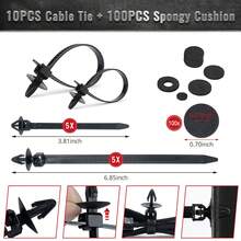 1570 piezas Surtido de clips de parachoques, sujetadores y fijadores de automóvil - 33 tamaños talla grande populares Juego de clips de panel de puerta y moldura para GM Chevy - Clip de fijación para coche - Ver 7