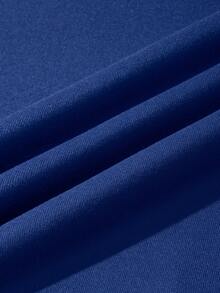 K-GLORY 男士休闲百搭印花圆领卫衣 - 藍色 - 查看 6