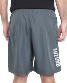 Mizuno Big Logo Men's Bermuda Shorts - Light Gray - Light Grey - View 2