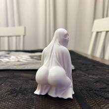 Zazumi 1 件 3D 打印鬼雕像、鬼魂装饰、搞笑鬼雕像、可爱鬼雕像、万圣节鬼雕像，可用作礼物、桌面家居装饰、新年礼物 - 查看 7