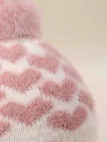 1 pezzo Berretto neonato a forma di cuore, adatto per neonati, bambini e bebè, stile Y2K, cuffia per l'ospedale, adatto per il riscaldamento e la protezione quotidiana di bambini maschi e femmine, accessorio per esterni - Multicolore - Visualizzare 5