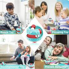 Decompression Toy Children Orbit Ball Cube Anti Stress Sensory Toys Fidget Toys For Kids Spinner Gifts For Kids Focus Training