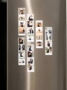 1/3/5 Piezas, Imán de nevera personalizado con foto en negro/blanco, adecuado para decoración de refrigerador, decoración de pared, decoración navideña, se puede usar como regalo de vacaciones para familiares y amigos