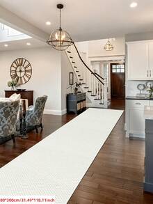 Faux Sisal Area Rug, Comfortable For Bedroom, Living Room, Study, Entryway, Dining Room, Laundry Room, Room Decor As Floor Mat, Non-Slip Absorbent Floor Mat Runner Rug, Washable & Non-Slip, Carpet For Living Room - Indoor All-Season Home Decor, Bedroom Rugs, Easy To Clean, Beige Bedside Rug Kithchen Rug, House Decor | Bedroom Decor - Beige - View 21