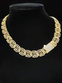 1 chiếc vòng cổ Hip Hop Unisex, vòng cổ phong cách Punk Retro cổ điển, thích hợp cho tiệc tùng hoặc đeo hàng ngày, quà tặng cho ngày lễ tình nhân - Bạc - Xem 6