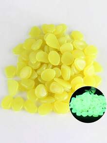 30pcs-Glow In Dark Rocks Luminous Stone Garden Accessories Micro Landscape Fish Tank Decoration Outdoor Patio Lawn Yard Kit,Glow In The Dark Garden Pebbles Stones Rocks For Yard And Walkways Decor, DIY Decorative Luminous Stones