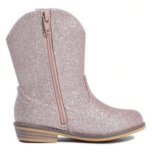 Kids Western Boots - Easy Slip-On Comfort, Faux Leather Upper, Durable Sole For School & Playdates, ClassicPicks Cowboy Style Boots - 粉色 - 查看 2