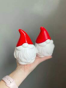 1 set Moule en silicone en forme de Père Noël pour boîte de rangement. Moule DIY créatif pour bougies, tasses, plâtre, décorations de Noël pour la maison, ornements en résine époxy, fabrication d'artisanat avec motif de Père Noël barbu