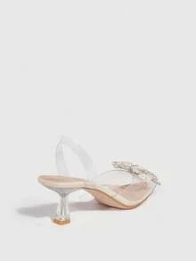 Women Heeled Sandals - White - View 5