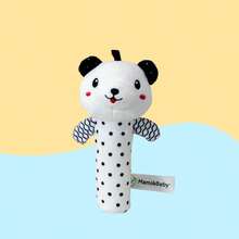 Black & White Baby Rattle Toys, Newborn 0-6 Months Sensory Training Toys, Multi-Animal Shaped With Sound Maker, Teether Grip Training Early Educational Toys