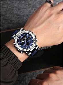 Foxbox Men's Casual Digital Watches For Outdoor & Daily Wear - Blue - View 3