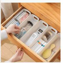 10 Pcs Plastic Storage Boxes, Multi-Functional Underwear And Sock Organizer, Drawer Dividers For Clothes, Bras And Accessories, Durable Closet Organization Containers For Home, Bedroom, Kitchen And Office Use, Space-Saving Storage Solutions To Keep Drawers Neat And Tidy (Lightweight, Washable And Reusable Plastic Material, Not Fragile Glass) - White - View 3