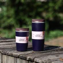 1 caneca de viagem com isolamento a vácuo de aço inoxidável de 12 oz/20 oz, xícara de café portátil adequada para carro, escritório, casa, acampamento, recipiente moderno para bebidas, recipiente doméstico durável, material, companheiro de viagem ao ar livre/presente de Natal